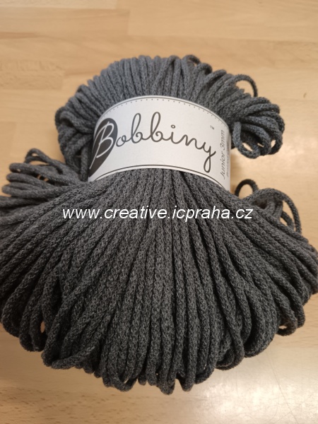 Bobbiny šňůry Junior 100m/3mm - Antracit